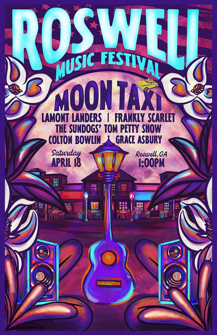 Roswell Music Festival 2026 Poster